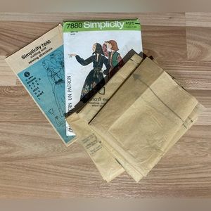 1976 Simplicity Misses Skirt,Vest,Scarf & Pullover Blouse 7880